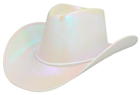 Boland - Cowboyhut Pearl, Hut für Faschingskostüme, Karneval, Mottoparty und JGA, Weiß