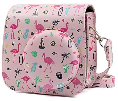 JMORCO Fototasche Mini-Kamera-Leder-Mini 8-Tasche Sofortige Filmkameras-Hülle Mini 8+ Kameras(A)
