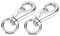 KONTONTY Hanging Chair Swivel Hook 102mm 300kg Load Silver Sturdy Metal 360° Rotating for Hammock or Swing