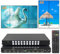 4K60Hz ICUIXIAN Video-Wand-Controller 2x2, 1x4, 4x1, 3x1, vertikaler Modus, unterstützt 90-180-270° Drehung + nahtloser 4x4-Matrix-Multi-View-Switcher, HDMI 2.0/DP1.4, RS232-Steuerung, 3,5 mm