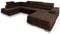 Masseno Ecksofa CASONE L-S mit Schlaffunktion U-Form, Sofa mit Bettkasten, Wohnzimmersofa, Couch, Soffa, Bettsofa, Couchgarnitur- Braun, Monolith 29