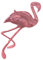 NUOBESTY Stickerei Patches Große Flamingo Pailletten Dekorative -shirt Kleidung Zubehör