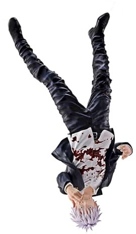 Anjinguang Anime Gojo Satoru Figur Statue,JJK Gojo Satoru Reversed Cursed Technique Battle Position Action Figur,24cm JJK PVC Ornament Modell Sammelfigur Geschenke für Fans