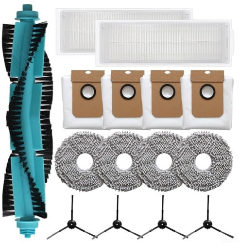 Ensemble complet d'accessoires pour aspirateur Conga 13090 Spin Revol Home avec brosse latérale, filtre, chiffon de nettoyage et sacs à poussière (A)