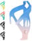 ROGTYO Fahrradflaschenhalter Universeller Flaschenhalter Fahrrad für Fahrräder, Leichtgewicht Trinkflaschenhalter, Getränkehalter für MTB und Rennräder (Blue+Pink)