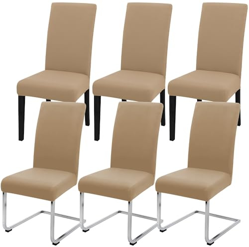 DREAHOTEXTIL Stuhlbezüge 6 Stück, weich und geschmeidig | 6er Set elastische Stuhlbezüge, Perfekte Passform, Waschbar und langlebig, Ideal für Küche, Esszimmer und Zuhause