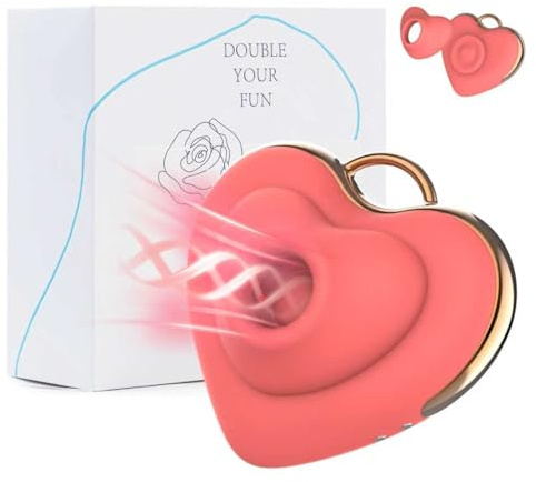 Vibrateurs Adultes pour Femmes - Battre Jouets Érotiques à Succion et à Lèchement, Stimulateur de G-Spot, Design Discrètement Élégant (rouge)