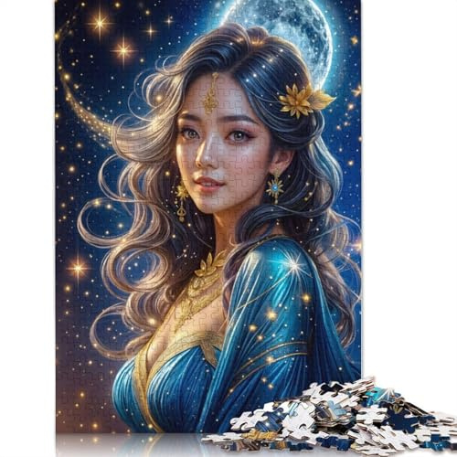Puzzle für Erwachsene und Jugendliche, schöne Prinzessin, Holzpuzzle für Erwachsene und Jugendliche ab 14 Jahren, 500 Teile (52 x 38 cm)