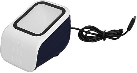 Xiuganpo Barcode-Scanner, QR 2D, Automatische Erkennung, Scannen, USB-Desktop-Barcode-Scanner mit Sprachansagen, Kabelgebundenes Barcode-Lesegerät, Bildschirmscannen
