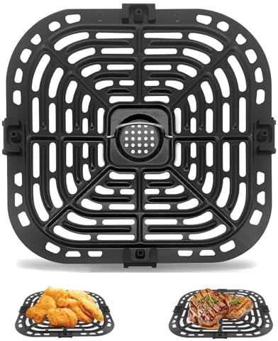 Air Fryer Grill Plate for Instant Pot Vortex Plus 5.7L, Accessories Replacement Parts Tray Grill Pan Crisper Plate Rack, Dishwasher Safe