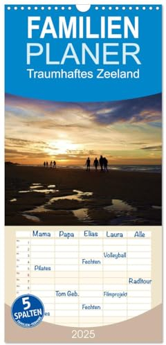 Familienplaner 2025 - Traumhaftes Zeeland mit 5 Spalten (Wandkalender, 21 cm x 45 cm), CALVENDO