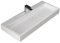 Design Waschbecken Mineralguss Waschtisch zur Wandmontage Gussmarmor Eckig Waschplatz Wandhängend LP4512 120cm weiß glänzend