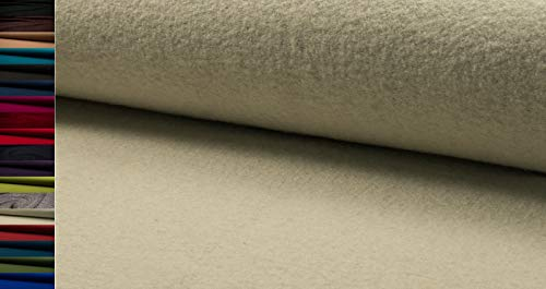 StoffBook Ecru HOCHWERTIG Loden WALKLODEN Stoff 620G, D546