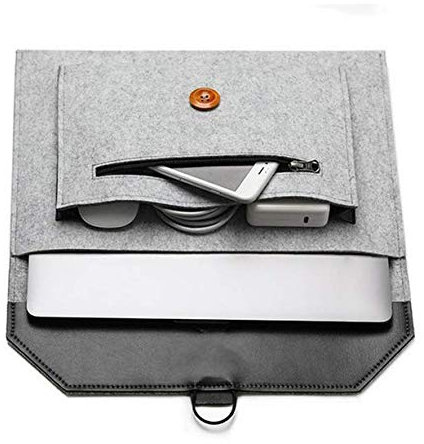 Filztasche für Tablet Microsoft Surface Book 2 / Surface Pro 6 / Google Pixel Slate 12.3 / iPad Pro 12.9 III / HP Elite x2 13 Zoll (33 cm), Grau