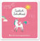 Erinnerungsbuch, Einschulung EINHORN UNICORN, Erinnerungsbüchlein Endlich Schulkind rosa, Erinnerungsalbum zum Schulanfang für Mädchen