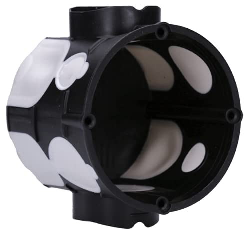 Voxura Unterputz-Gerätedose Schalterdose winddicht UP 60mm tief Ø 60mm M25 Schwarz 100 Stück