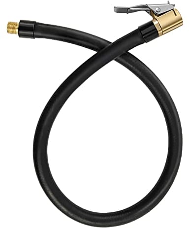 sciuU 50cm Tubo Prolunga di Gomma Flessibile della Pompa di Gonfiaggio, Compatibile con Xiaomi Compressore Digitale Portatile, Tubo di Estensione per Pneumatici Auto Bicicletta Motociclo Pneumatici