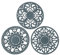 Extra Thick Silicone Trivet Mat for Hot Dishes, Hot Pots and Pans, Pot Holder, Hot Pad to Portect Your Table and Countertop, Kitchen Decor and Accessories,Warm Grey,Set of 3