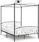 FIRBNUS Himmelbett-Gestell Schwarz Metall 180x200 cm Betthimmel Rahmen Bed Support Himmelbettrahmen Himmelbett-Gestell Bed Frame Bettgestell Metall Himmelbett Gestell Bed Canopy Frame Bett Metall
