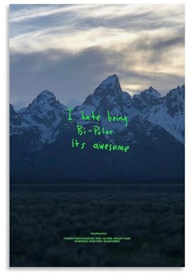 verimp Kanye Poster West Ye, Musikalbum, Cover, Poster, dekorative Malerei, Leinwand, Wandposter und Kunstdruck, moderne Familienschlafzimmer-Dekoration, Poster, 30 x 45 cm