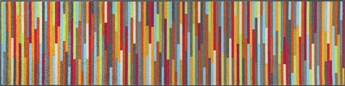 wash+dry Fußmatte, Mikado Stripes 60x240cm, innen, waschbar, bunt