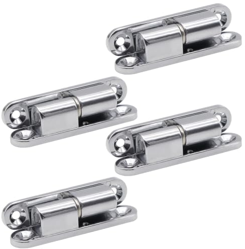 Aoyswuz 4 Pezzi Cerniere per Porte e Finestre - Cerniera Armadio in Lega di Zinco per Legno, Mobili, Armadi