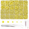 NACHLYNN 35700 Pcs Resin Rhinestones Kits Yellow Flatback Round Jelly Rhinestones with Tweezers Pen 2-6mm Bedazzling Non Hotfix Crystal Gems for Nail DIY Crafts Face Tumblers Mugs Clothing