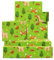 Waldtiere-Geschenkpapier – Fuchs, Hase, Hirsch – 6 Blatt grünes Geschenkpapier – Pilz, Blume – Herbst-Geschenkpapier – mit Aufklebern – von Central 23