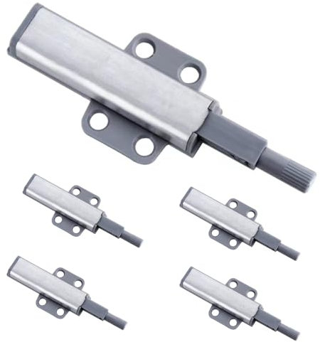 SANTUO 6 Pcs Push to Open Door Catches, Push to Open Latch, Magnetic Door Catch, Door Closer for Cabinet Closet Wardrobe Drawer.