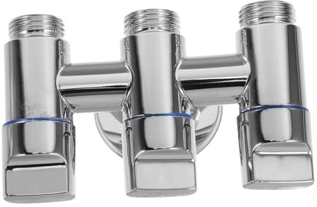 Angoily Multifunktions-3-wege-umschaltventil-t-stück Für Außenwasserhahn 1/2 Zoll Metall-duschumsteller Auslaufsicheres Design