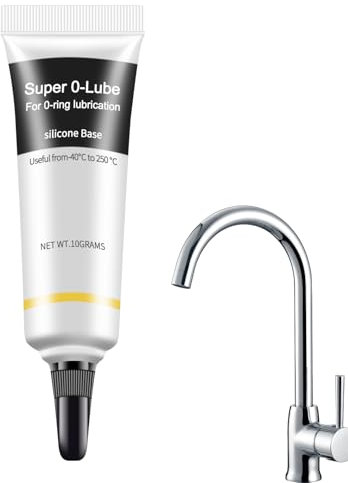 Tube de graisse silicone – Pâte lubrifiante étanche et anticorrosion | Composé résistant aux hautes températures, protection des joints toriques, lubrification polyvalente pour la plomberie automobile