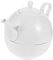 Alipis 1 Juego Juego de té de madre e hijos teteras para el té taza de té vintage teteras antiguas jarra de té tetera antigua tetera de té vintage porcelana blanca y translúcida