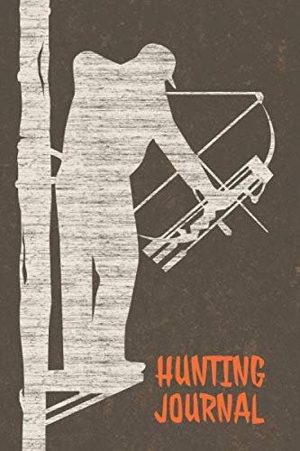 Tree Stand Hunting Journal: Bow Hunting Gear & Hunting Bow Log Book | Hunting Notebook for Men | College Ruled | 6 x 9 | 100 Pages | Vintage Brown Leather Effect Cover
