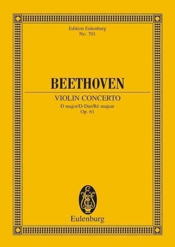 Violin concerto D major op. 61