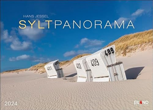 Sylt Panorama Postkartenkalender 2024. Endlose Sandstrände und Dünen in einem Foto-Kalender zum Aufhängen. Jeden Monat eine Postkarte zum Sammeln oder Verschicken.: Hans Jessel