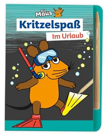 Trötsch Die Maus Mini-Kratzblock Kritzelspaß Im Urlaub: Ausmalbuch Kratzbuch Kratzbilder