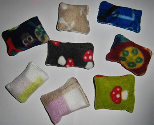 Kreativwerkstatt Baldriankissen für Katzen Katzenkissen Baldrian Spielzeug Katzen Fleece Watte