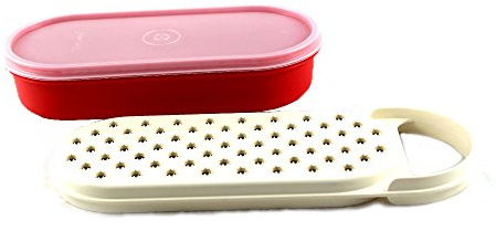 Tupperware Red/White Plastic Handy Grater(Chilli/Pw) (10059848)