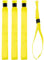 Lot de 20 Bracelets Jaune en Tissu satiné - Bracelets d'Identification et Sécurité pour Evènements - Fermeture Plastique Unidirectionnelle Inviolable