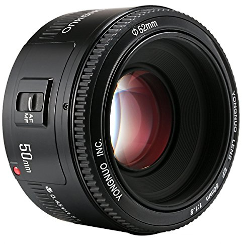 YONGNUO YN50 50mm F1.8 Lente Enfoque de Gran Apertura automática para Canon EOS DSLR Cámara + NAMVO Difusor