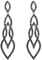 EVER FAITH Damen Ohrringe Kristall Hochzeit Phantasie Ineinandergreifen Blatt Tropfen Kronleuchter Ohrstecker Ohrhänger Ohr Schmuck