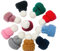 10 Stück Mini Strickwolle Garn Hüte für Miniaturarbeit DIY Haarschmuck Basteln Niedliche Puppe Hut Schmuckherstellung Handyhülle DIY
