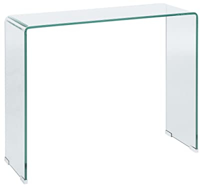 Minimalistischer Konsolentisch transparent Glas Kendall