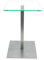 freeroom24 Designer Beistelltisch Glas Silber 30x30x60cm - Wohnzimmertisch modern - stabiler Couchtisch - praktischer Coffee Table eckig - kleiner Kaffeetisch - Glastisch - Sofatisch - Made in Germany