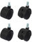 1616K2 Set mit 4 Zwillingsrollen 40 mm mit Gewindestift M10 2 ohne Bremsen