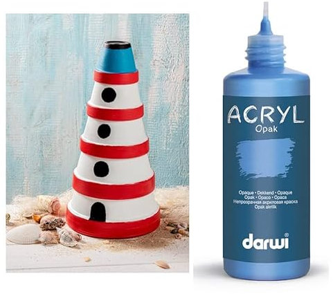 Darwi Peintures crémeuses acryliques, Opak, 80 ML, Coloris au Choix