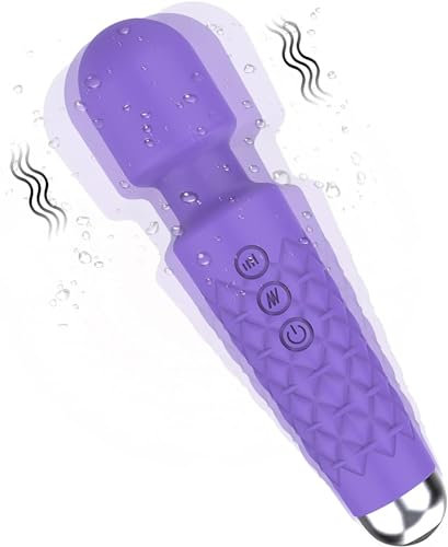 Massagestab Kabelloser Yoaiv Massagestab für frauen Leise und Stark 20 Vibrationsmodus & 8 Geschwindigkeiten für Nacken-Schulter-Muskelschmerzen Schmerzlinderung Sport Erholung