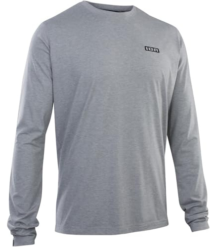 ION MTB-Jersey Langarm S Logo DR Grau Gr. S