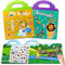 Wiederverwendbare Sticker Kinder 2 Pack Sticker Kinder Mein Körper und Tiere, Stickerbuch ab 2 Jahre, Sticker Set mit Kreative Spiel Szene und Aufkleber Illustrationen, Stickerheft für Junge Mädchen