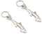 BDHI 2pcs Shark Bottle Opener Metal Bottle Opener Keyring Personalised Bottle Opener Personalised Gifts for Men Women(Y94-2)